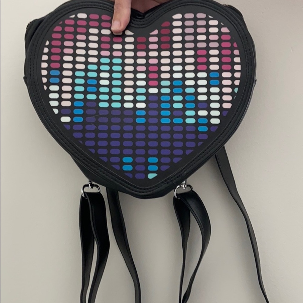 shaped heart backpack